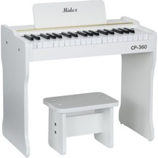 CP-360WH Ahşap Çocuk Piyanosu Pilli 37 Tuşlu Gerçek Piyano Tuşları