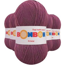 Toyigoo 5 Adet Kristal El Örgü Lif Ipi Koyu Gül Kurusu 98303 TYG-84037RS