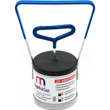 Magneteksan Ø90X200 mm Ferrit Mıknatıslı Çek Bırak El Mıknatısı 7 kg Plastik Saplı Inşaat Çivisi Vida Metal Toplama Mıknatısı 16LBS
