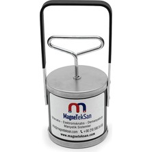 Magneteksan Ferrit Çek Bırak Tip El Mıknatısı 25LBS (11 Kg) – Portatif Metal Toplama Aparatı –ısg Uyumlu Metal Atık Toplama Mıknatısı