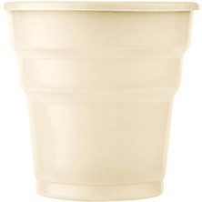 Roll-Up Plastik Meşrubat Bardağı Krem 7 oz 25 Adet