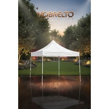 Nobrelto Nobrelto 3x3 Metre Ekstra Güçlendirilmiş Profil Çardak - 1.2mm Et Kalınlığı Su Geçirmez Katlanabilir Gazebo