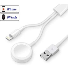 İlk El Grup Ieg™ Ally 2in1 Apple Watch Şarj- Iphone USB Şarj KABLOSU-(5775)