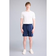 DeFacto Slim Fit Cepli Pamuklu Basic Bermuda Şort W1105AZ26SM