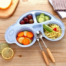 Vice Avm Bebekler İçin Araba Şeklinde Sevimli Mama Tabağı Çocuk Tabldot GO-53-vice 02127