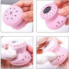 Vice Avm Peeling Etkili Mini El Yüz Cilt Temizleme Fırçası Silikon Temizlenmesi Kolay Siyah Nokta Giderici GO-53-vice 02191