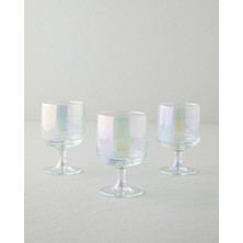 English Home Basic Shine Cam 3’lü Lüsterli Cup 300 ml Şeffaf