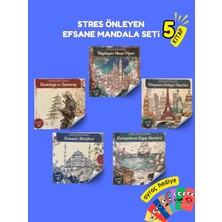 Yetişkinler Için Mandala Boyama Kitabı Büyükler Için Mandala Terapi Seti - L