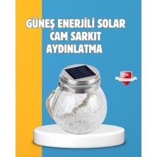 İntora Suya Dayanıklı Güneş Enerjili Cam Şişe Sarkıt Lamba