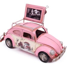 İntora Dekoratif Metal Araba Çerçeveli Kumbaralı Biblo