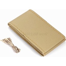 MarkEntegra Bej Renk Deri Dikişli Direksiyon Kılıfı