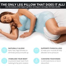 TUMKE Visco Ortopedik Diz Arası Yastığı Visco Bacak Destek Minderi   Ergonomik Yan Yatma Yastığı