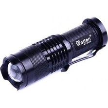 İntora Mini Güçlü Şarjlı Pilli El Feneri 3 Modda Aydınlatma Kamp Fener