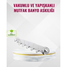 İntora Duvar Tipi Vakumlu Askılık Şeffaf Orta Tasarımlı
