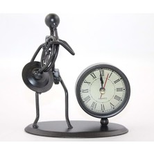 İntora Metal Müzisyen Saat Dekoratif Hediyelik