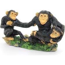 İntora Polyester 3 Maymun Biblo Dekoratif Hediyelik