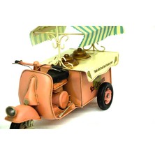 İntora Metal Dondurma Arabası Biblo Dekoratif Hediyelik