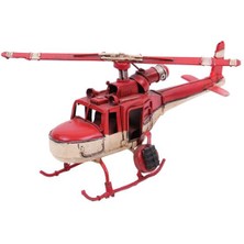 İntora Helikopter Metal Dekoratif Masaüstü Biblo Hediyelik