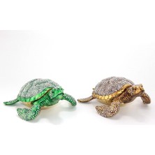 İntora Taşlı Kaplumbağa Figürü Biblo