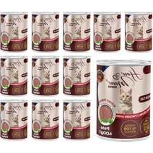MarkEntegra Tavuk Ciğerli Yetişkin Kedi Pate, 400 gr x 12 Adet