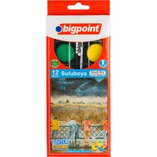 Bigpoint Suluboya 12 Renk - Büyük Boy x 12 Adet