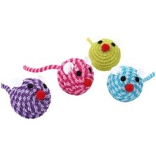 MarkEntegra Elastik Ip ve Örgü Tasarımıyla Kedi Oyuncağı - 13 cm