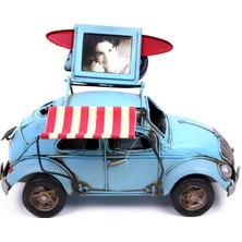 İntora Dekoratif Metal Araba Çerçeveli ve Tenteli Hediyelik