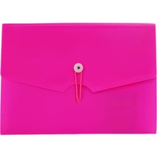 Bigpoint Körüklü Dosya 13 Cepli Lastikli A4 Pembe