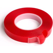 Twin Store® 2 Metre Güçlü Yapışkanlı Çift Taraflı Slikon Pratik Şeffaf Bant
