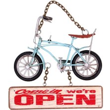 İntora Dekoratif Metal Kapı Yazısı Bisiklet Kapı Süsü Hediyelik