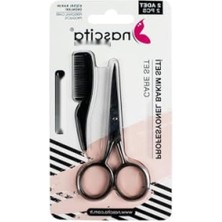 MarkEntegra Profesyonel Kaş Bakım Seti - Makas ve Mini Tarak