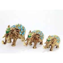 İntora Taşlı 3'lü Fil Figürü