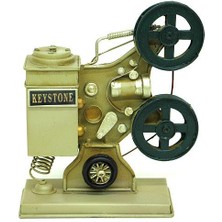 İntora Dekoratif Metal Sinemaskop Biblo Ev Ofis Hediyelik