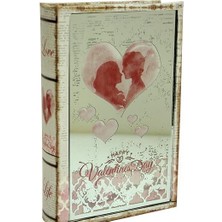 İntora Kutu Kitap Aynalı Valentine Dekoratif Hediyelik