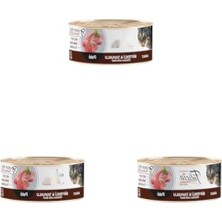 MarkEntegra Biftekli-Tavuklu Kıyılmış Yaş Kedi Maması, Tahılsız, 85 G, 3'lü Paket