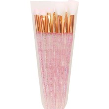 MarkEntegra 7 Parça Makyaj Fırça Seti - Çok Renkli (Pembe)