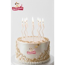 Bkmc 6’lı Spiral Dalgalı Pasta Mumu – Premium Doğum Günü Mum Seti (Renk Seçenekli)