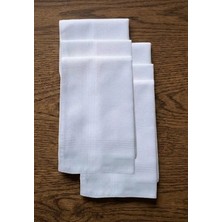 Biçomi 6 Lı El Cep Yaka Kumaş Mendil 36X36 cm 100 Pamuklu Tm Beyaz