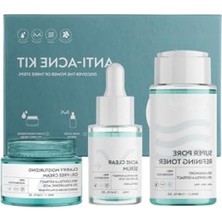 MarkEntegra Akne ve Gözenek Sıkılaştırıcı Cilt Bakım Kiti (Tonik, Serum, Krem)
