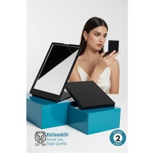 Skygo Katlanabilir Ikili Cep Aynası Seti – Ultra Net Cam & Ergonomik Kompakt Tasarım