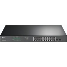 Tp-Link TL-SG1218MP 16 Port 10/100/1000 Mbps Poe+ 2 Port Sfp Gigabit Switch