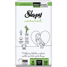 Sleepy Bebek Bezi Natural No:4 Maxi 52'li 7-14 kg