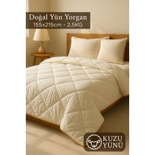 Tek Kişilik Kuzu Yünü %100 Doğal Yorgan | Özel Çantalı Organik Merinos Yün Yorgan