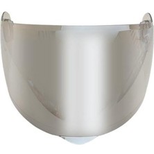 MarkEntegra Motosiklet Kaskı Vizör, Chrome Silver %50