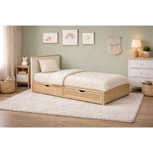 Tek Kişilik 3 Parça %100 Doğal Yün Uyku Seti | Yorgan + Ped + 1 Adet Yastık Çeyiz Seti