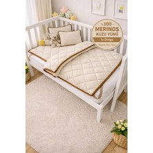 %100 Kuzu Yünü Bebek Çocuk Yatak Seti | Antialerjik Organik Doğal Yün Yatak Seti Yorgan Alez Yastık
