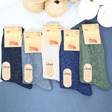 Kadın Kışlık (5 ÇİFT) Lambswool Termal Etkili Yün Çorap