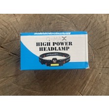 Qmax Kafa Feneri Mıknatıslı Şarjlı Kafa Lambası Kamp Feneri Güçlü Baş Feneri USB