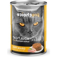 MarkEntegra Tahılsız Tavuk Etli Yetişkin Kedi Maması, 400 G x 12 Adet