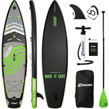 Eggory 335 cm x 81 cm x 15 cm Şişme Paddle Board – Şişme Sup Board 180 kg Taşır Şişme Sörf Tahtası